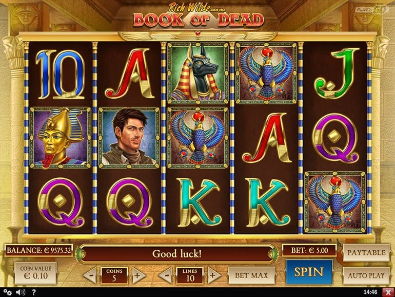 Book of Dead at Jackpot Joy